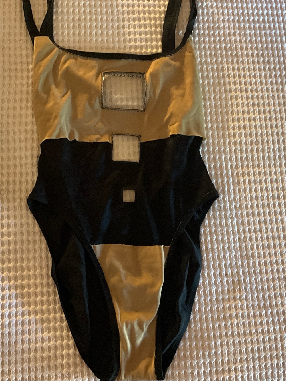 Body Glove Black One-Piece Swimsuit with Square Cutouts - Picture 3 of 3